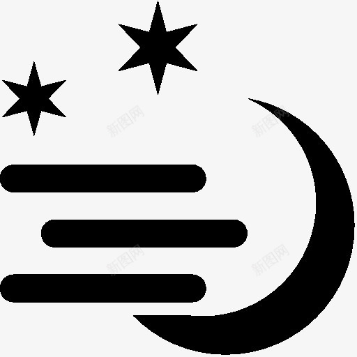 雾天气晚上图标png_新图网 https://ixintu.com fog night weather 天气 晚上 雾