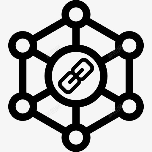 链接建设图标png_新图网 https://ixintu.com 接口 连接 连接器
