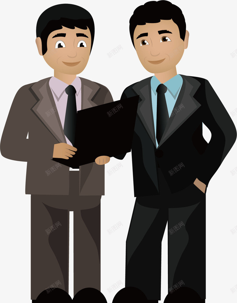 办公元素png免抠素材_新图网 https://ixintu.com png 两个人对话 元素 办公 卡通 客户