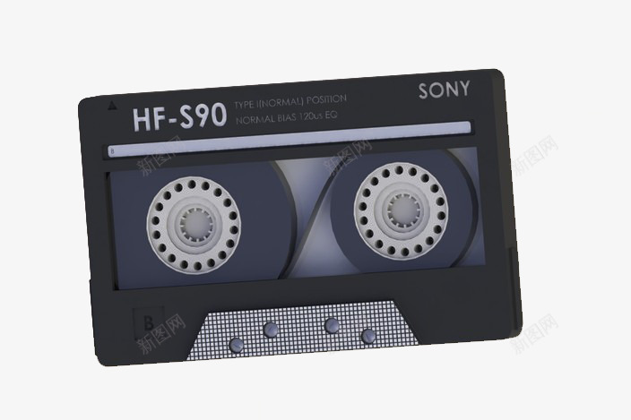 有质感的黑色录音带png免抠素材_新图网 https://ixintu.com 录音带 怀旧 质感 音乐 黑色
