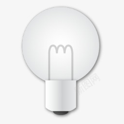 白色电灯泡图标png_新图网 https://ixintu.com 灯泡