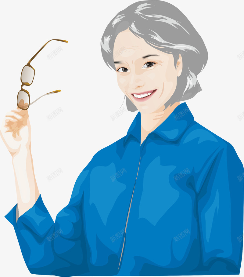 职业教师png免抠素材_新图网 https://ixintu.com 女老师 教师 眼镜 老师