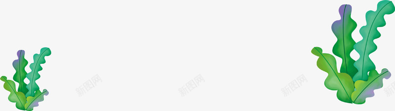 绿色海藻png免抠素材_新图网 https://ixintu.com 植物 海藻 绿色