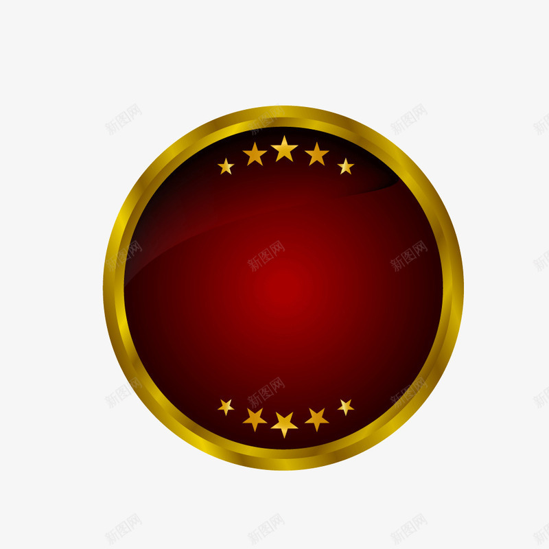 金色边框徽章矢量图ai免抠素材_新图网 https://ixintu.com 徽章 素材 素材边框 边框 金色 矢量图