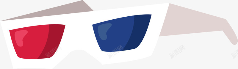 电影院红蓝3d眼镜png免抠素材_新图网 https://ixintu.com 3d眼镜 一副眼镜 电影院眼镜 看电影 简单眼镜 红蓝眼镜