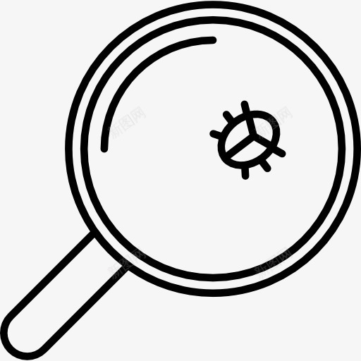 放大镜和错误图标png_新图网 https://ixintu.com 变焦 变焦镜头 放大镜 昆虫