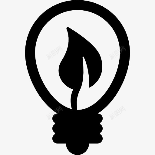 生态球图标png_新图网 https://ixintu.com 发明 技术 灯 灯泡 理念 生态 电
