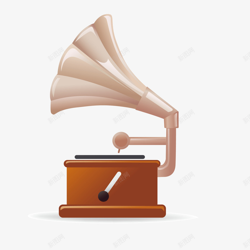 古典留声机png免抠素材_新图网 https://ixintu.com 中国风 喇叭 手绘留声机 留声机 留音机 矢量留声机 音响