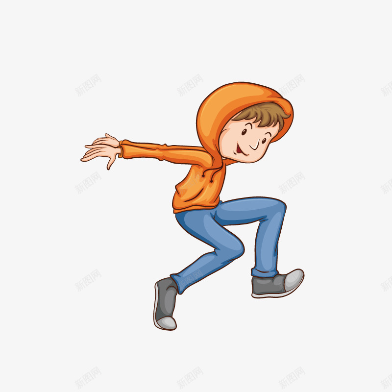 手绘卡通装饰跳舞的男孩子装饰海png免抠素材_新图网 https://ixintu.com 人物 人物介绍 动漫人物 动漫人物男生 卡通人物 手绘卡通装饰跳舞的男孩子装饰海报设计免费下载 装饰设计 跳舞 跳舞的男生