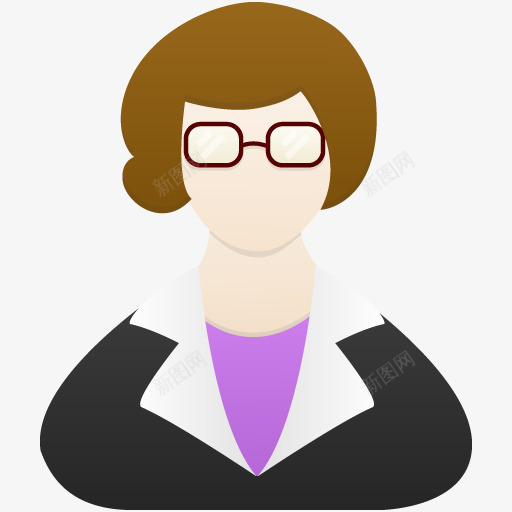 女老师图标png_新图网 https://ixintu.com 女人 老师