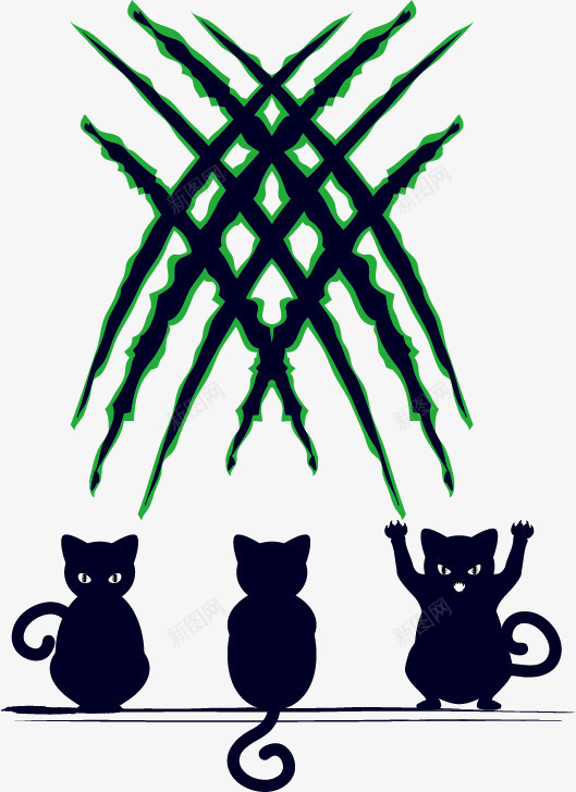 猫咪爪子png免抠素材_新图网 https://ixintu.com 抓痕 爪子 猫咪