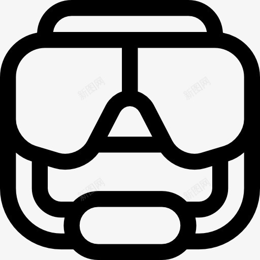 护目镜图标png_新图网 https://ixintu.com 夏季 护目镜 海上运动 潜水 潜水眼镜