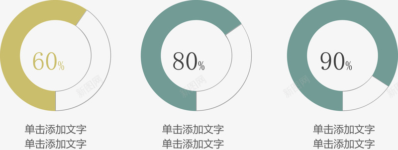 分类占比环形图png免抠素材_新图网 https://ixintu.com 分类标签 扁平化 数据图表
