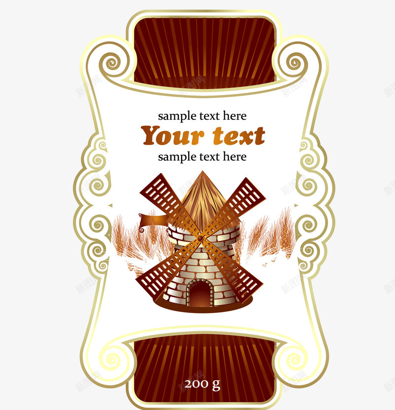 欧式瓶贴矢量图ai免抠素材_新图网 https://ixintu.com 欧式包装免费png下载 欧式包装设计 欧式瓶贴设计 瓶贴设计矢量图 矢量图