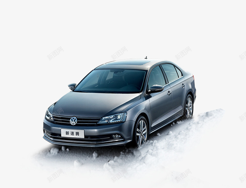 行驶在雪地的黑色车psd免抠素材_新图网 https://ixintu.com 行驶 车 雪地 黑色