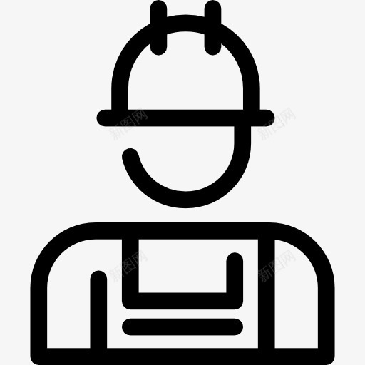 工人图标png_新图网 https://ixintu.com 人 头像 头盔 建设 用户 粘人