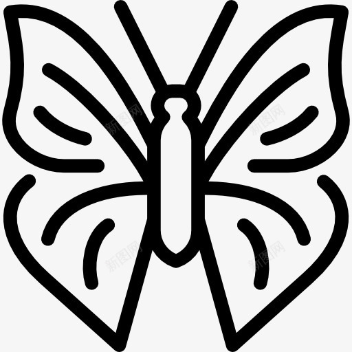滑翔的蝴蝶图标png_新图网 https://ixintu.com 动物 昆虫 蝴蝶 蝴蝶的滑翔机 飞蛾