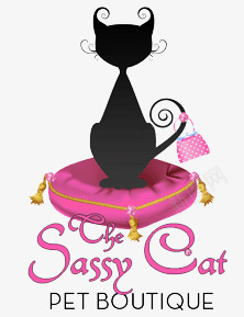 卡通猫咪logo图标png_新图网 https://ixintu.com logo 猫咪 粉色系