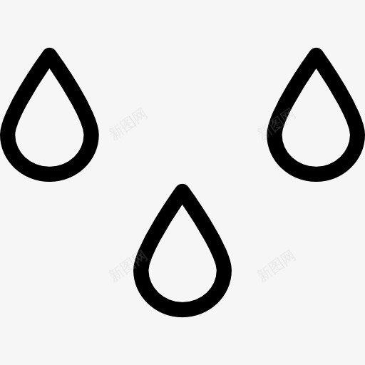 细雨图标png_新图网 https://ixintu.com 天气 天气不好 气象 细雨 雨