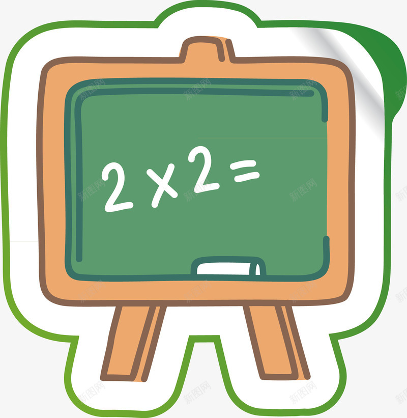 黑板教书老师学生元素png免抠素材_新图网 https://ixintu.com 学生矢量 教书 粉笔 黑板