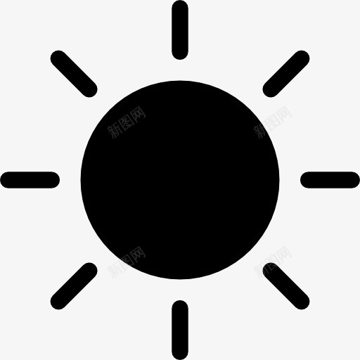 阳光灿烂的日子图标png_新图网 https://ixintu.com 夏天 夏季 天气 阳光