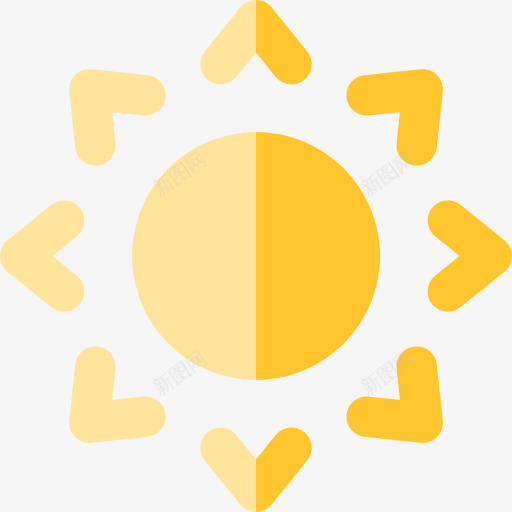 太阳图标png_新图网 https://ixintu.com 体育竞赛 夏天 夏季 天气 气象 温暖 自然 阳光 阳光明媚