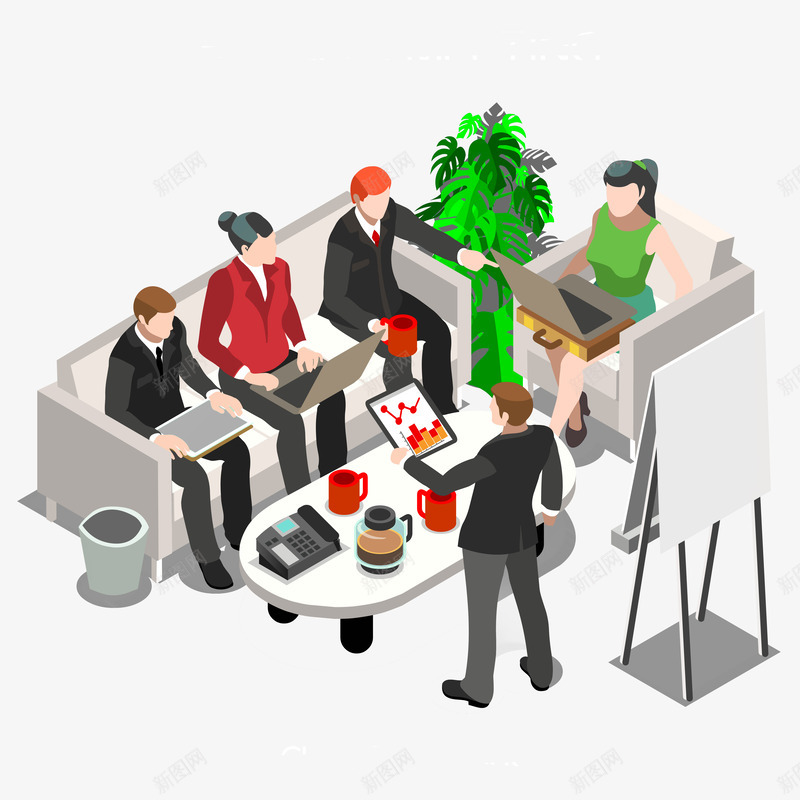 金融分析师png免抠素材_新图网 https://ixintu.com PPT元素 办公人士 商务 开会 矢量元素 金融分析