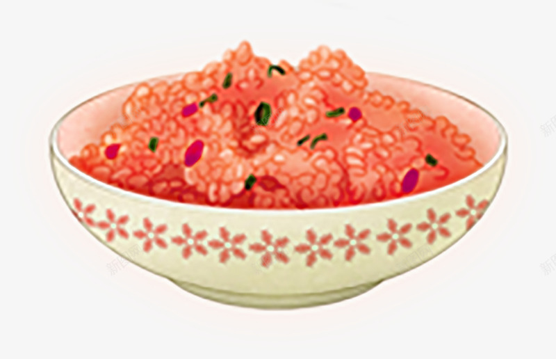 一碗手绘米饭png免抠素材_新图网 https://ixintu.com 手绘 插画 米饭 谷物 食物