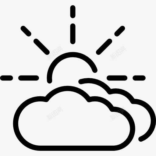 图标png_新图网 https://ixintu.com 坏天气 多云天气 多云的天气 气象