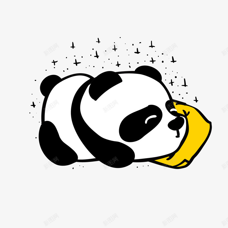卡通手绘动物矢量图eps免抠素材_新图网 https://ixintu.com 300像素图 EPS图免抠 动物 卡通熊猫 大图免抠 高清免抠 矢量图