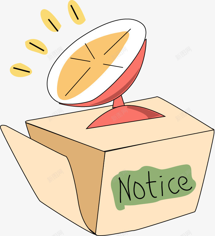 手绘喇叭图案png免抠素材_新图网 https://ixintu.com 喇叭 图案 手绘