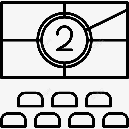 电影院图标png_新图网 https://ixintu.com 座位 建筑 建设 电影 电影院