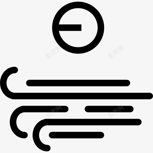 风图标png_新图网 https://ixintu.com 坏天气 大风 天气 气象 风