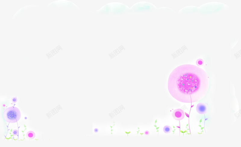 创意扁平风格合成蒲公英造型png免抠素材_新图网 https://ixintu.com 创意 合成 扁平 蒲公英 造型 风格