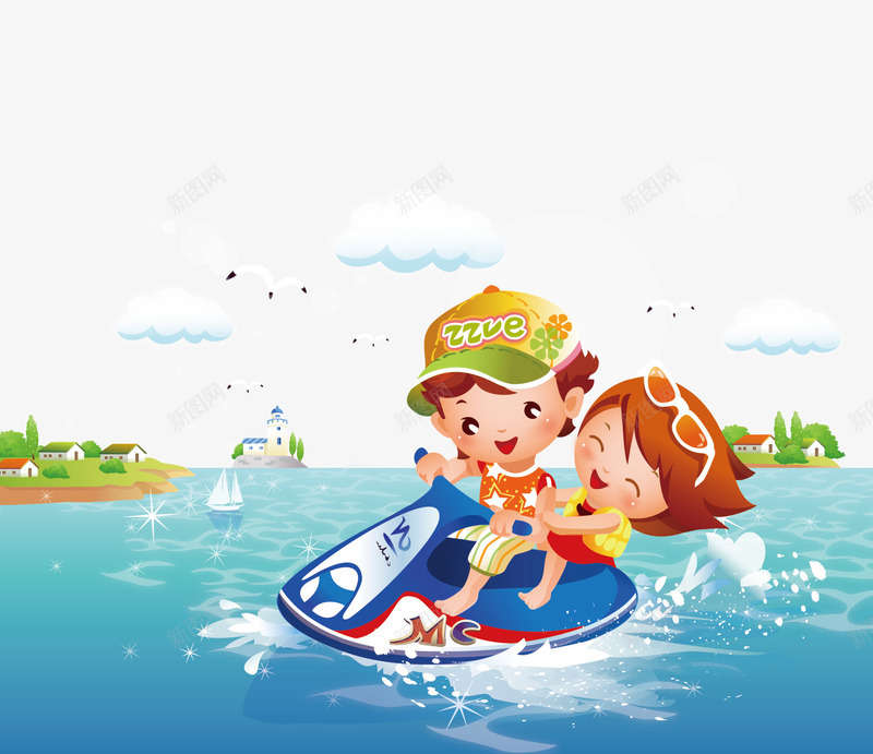 海上游艇png免抠素材_新图网 https://ixintu.com png下载 大海 海报元素 游艇 装饰素材