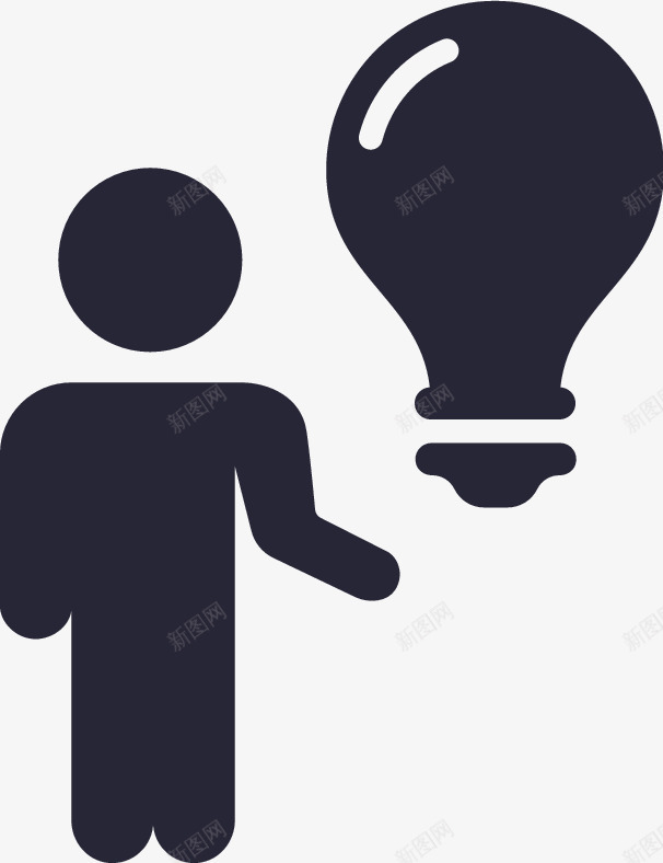 电灯泡图标png_新图网 https://ixintu.com 电灯泡