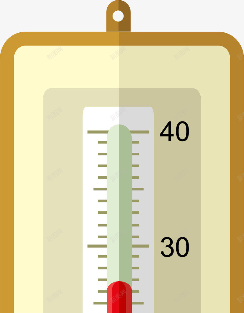 卡通温度计图案
