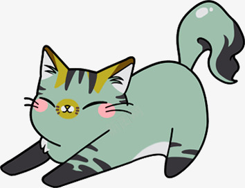 手绘卡通猫咪海报png免抠素材_新图网 https://ixintu.com 卡通 海报