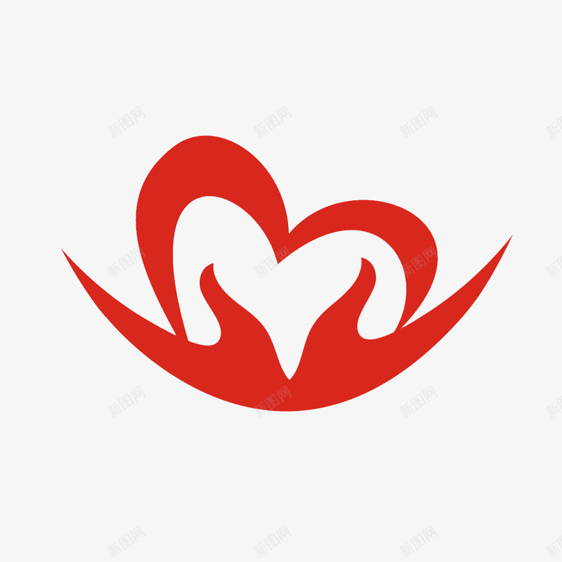 中国红简约风格爱心手型案png免抠素材_新图网 https://ixintu.com 中国红风格 图案 手型 爱心 爱心手势 爱心手型 简约风格