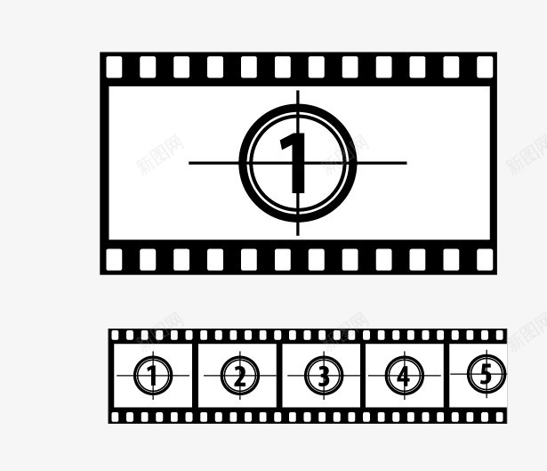 录像机带矢量图eps免抠素材_新图网 https://ixintu.com 录像机带 电影用素材 胶片 矢量图