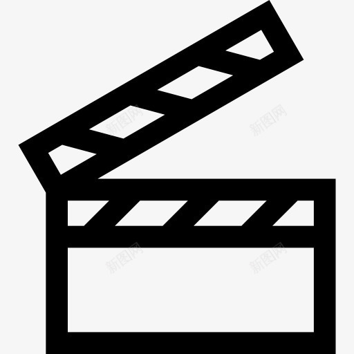 拍板图标png_新图网 https://ixintu.com 拍板 梆子 电影 电影院