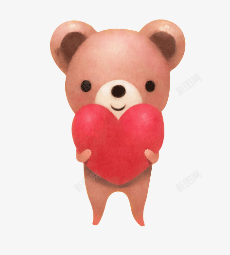 卡通熊png免抠素材_新图网 https://ixintu.com 熊猫 爱 送人