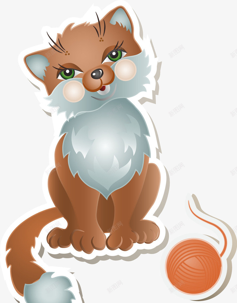 猫咪线团卡通png免抠素材_新图网 https://ixintu.com 卡通猫咪线团 猫咪线团 猫咪线团卡通 猫咪线团卡通矢量图