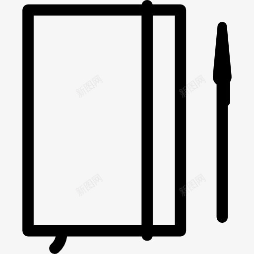 笔记本图标png_新图网 https://ixintu.com 工具 记事本写的 钢笔 铅笔