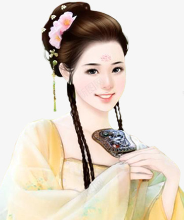 黄衣女子人物造型片png免抠素材_新图网 https://ixintu.com 人物 图片 女子 造型