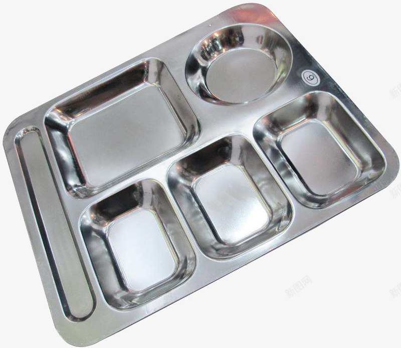 不锈钢的餐具盘子png免抠素材_新图网 https://ixintu.com 不锈钢餐具 不锈钢餐盘 产品实物 快餐盘子 食盘 餐具