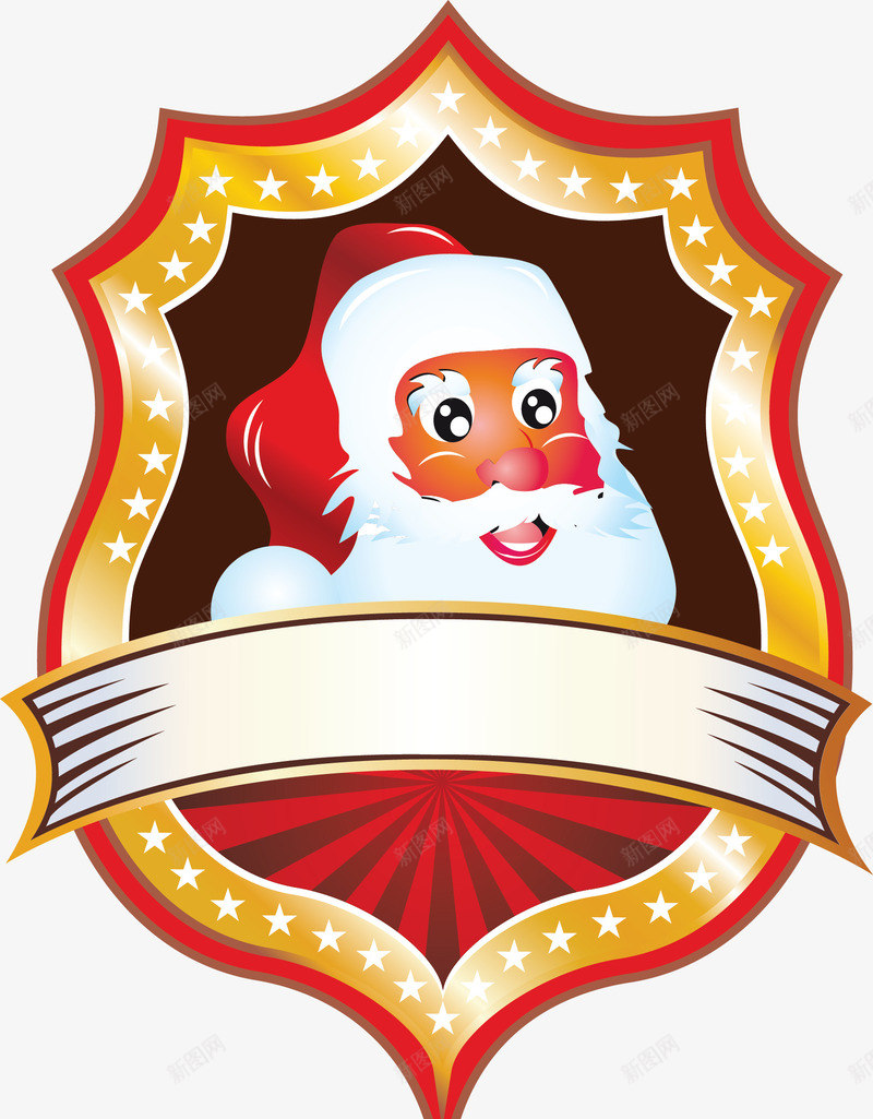 红色圣诞节贴纸标签矢量图ai免抠素材_新图网 https://ixintu.com 红色圣诞老人贴纸标签矢量图 矢量图