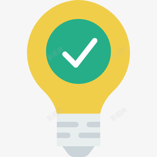 灯泡图标png_新图网 https://ixintu.com 发明 想法 技术 灯泡 照明 电力 电子