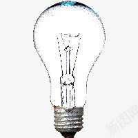 灯泡png免抠素材_新图网 https://ixintu.com 亮光 工具 灯泡 白色