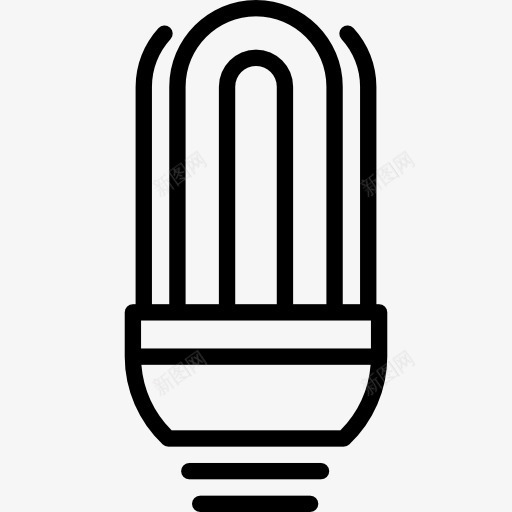 灯泡图标png_新图网 https://ixintu.com 发明电 技术 照明 生态 生态理念